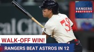 The Rangers outlasted the Astros with a walk-off win in the bottom of the 12th.