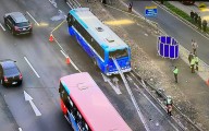 TRAGEDIA EN ATE | Bus es atravesado por fierro de guardavías: HAY DOS MUERTOS