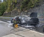 PHOTOS: Car catches fire on Rt. 25 in Trumbull