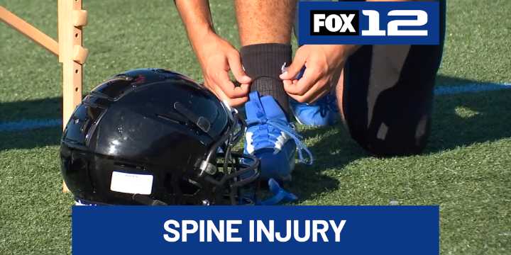 Gresham High School junior recovering from spinal cord injury after football game collision