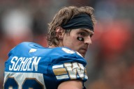 Blue Bombers receiver Dalton Schoen to miss rest of season due to knee surgery