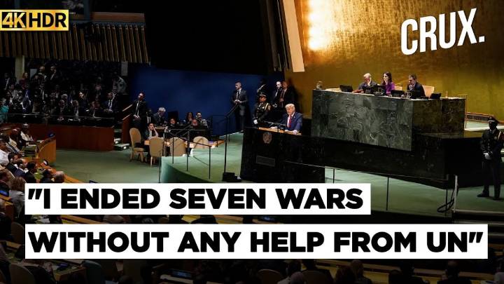 Trump Slams United Nations For Giving "No Help" In Ending Wars "Seven Unendable Wars"
