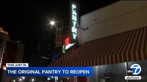 Original Pantry Café to reopen in downtown LA, 6 months after closure prompted by labor dispute