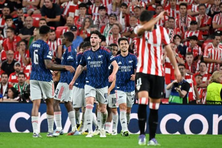 Arsenal gana 2-0 en San Mamés ante un combativo Athletic por la Liga de Campeones