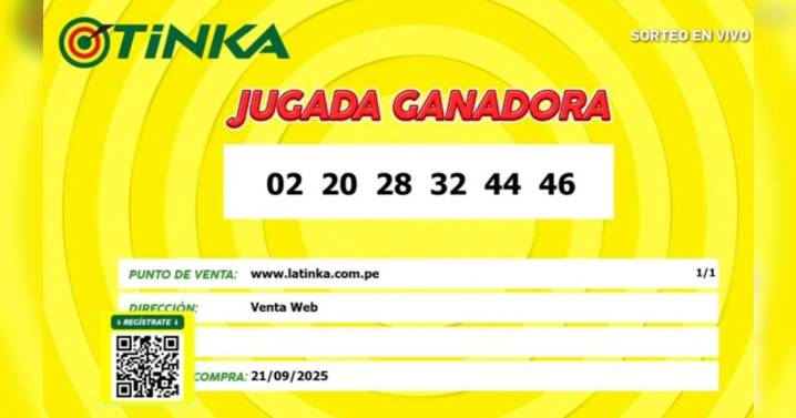 ¡Reventó La Tinka! Afortunado ganador se lleva más de 40 millones de soles