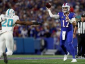 Stunning Stat Reveals Dolphins' Success Against Bills QB Josh Allen in Loss