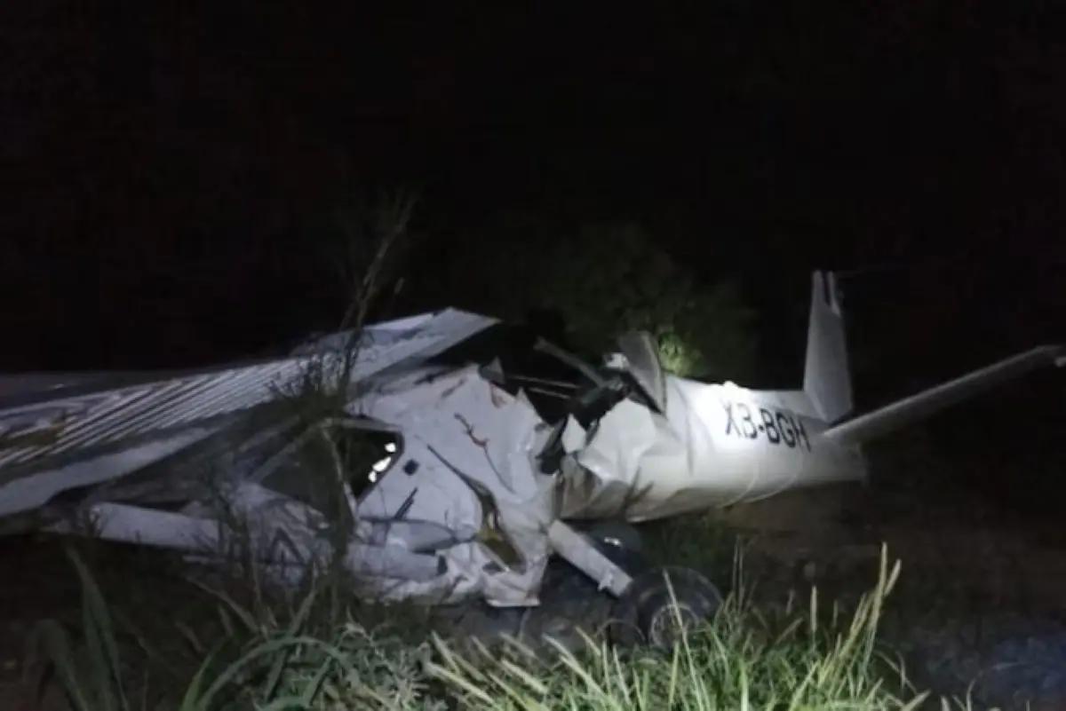 Accidente de avión en García; Nuevo León, deja dos fallecidos