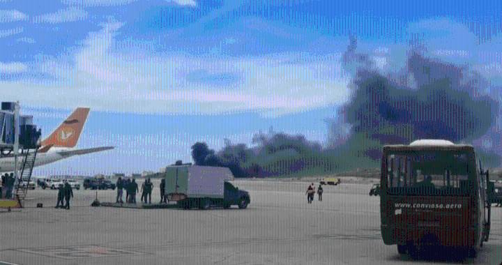 Al menos dos heridos luego que avioneta se estrellara en el principal aeropuerto de Venezuela