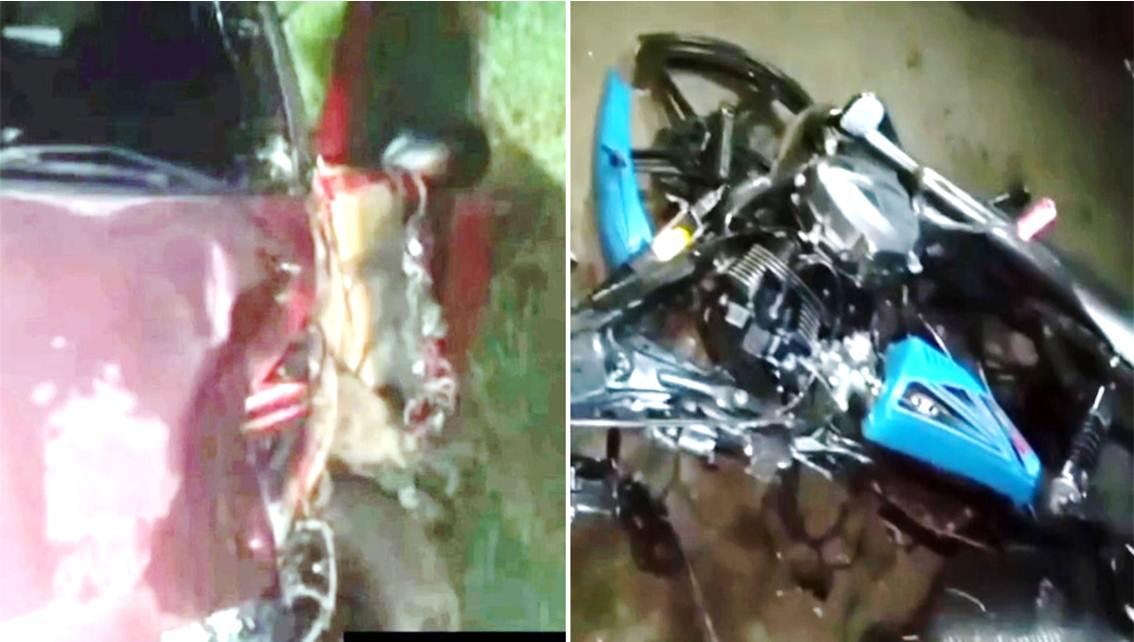 ¡Terrible Accidente! Motorizado pierde una pierna en choque devastador (Video Impactante)