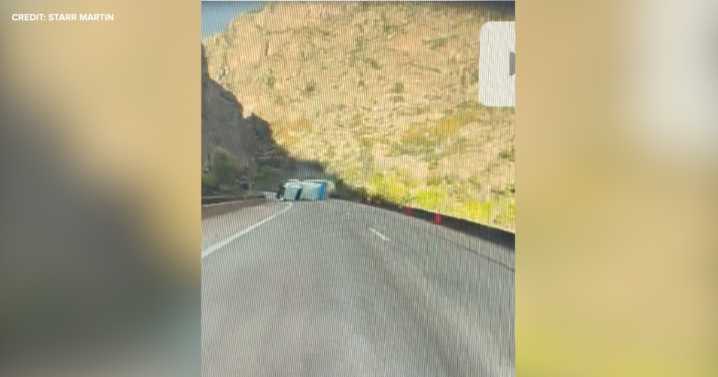 Westbound I-70 shut down near Dotsero due to rolled