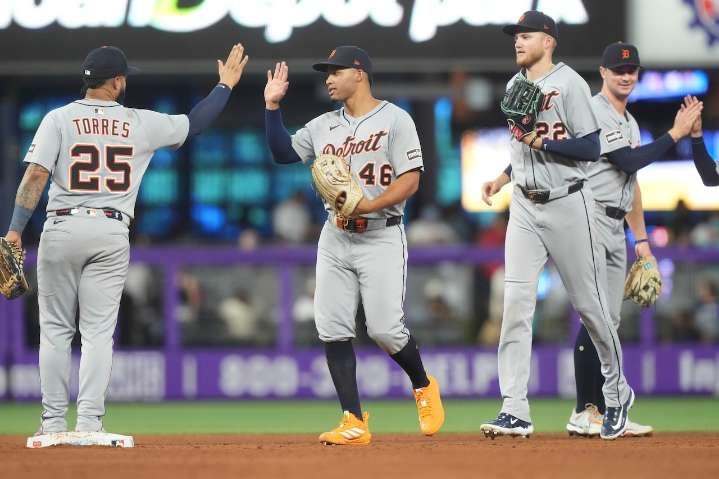 The Tigers gear up for an important series against the Guardians, buy your favorite players’ gear today