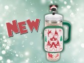 Santa Mickey Mouse tumbler for $50 online at Disney Store