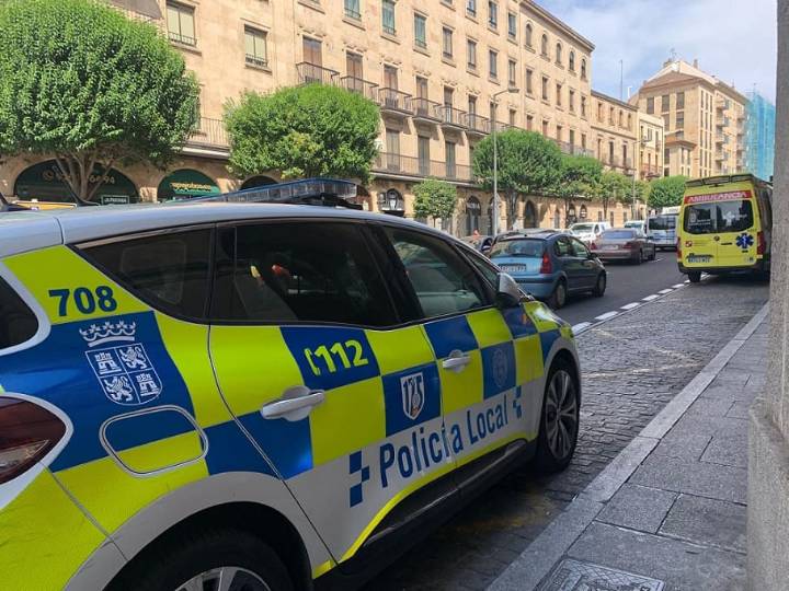 Malherida una mujer en una colisión en la Gran Vía