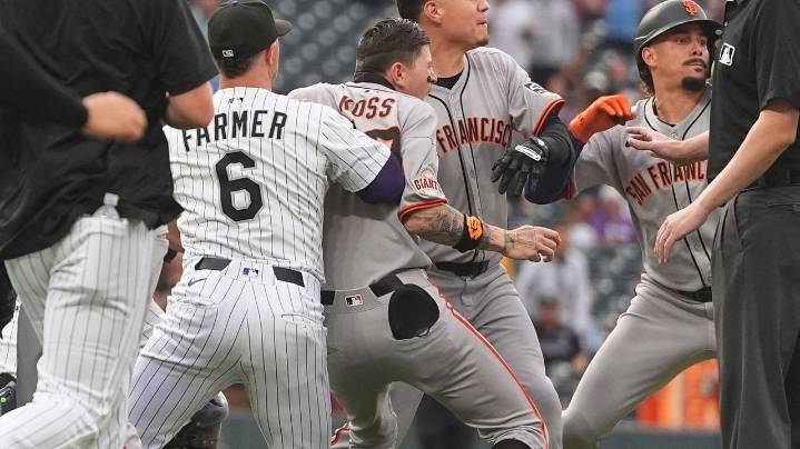 Freeland, Chapman, Adames ejected after Devers hits 30th home run in Giants' 7