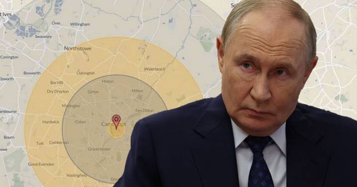 Horror map shows what happens if Russia nukes UK city after Putin ally's threat