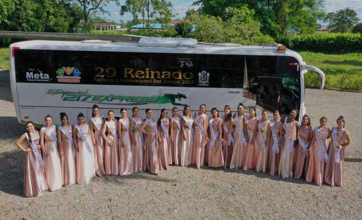 Con visita a hogar de adulto mayor y la imposición de bandas a las candidatas, iniciaron los reinados Nacional e Internacional del Joropo