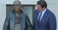 Ben Franklin statue unveiled by Gov. Ron DeSantis