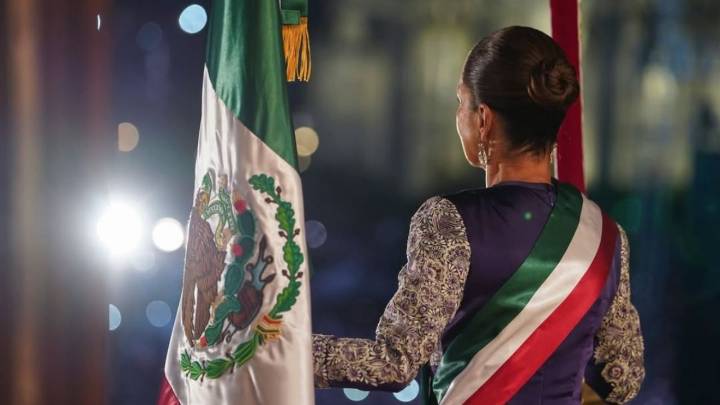 Así se vivió el Grito de la primera mujer Presidenta de México en emotivas imágenes desde Palacio Nacional
