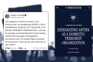 ¿Qué es antifa y por qué Trump no tiene puede denominarlo “organización terrorista”?