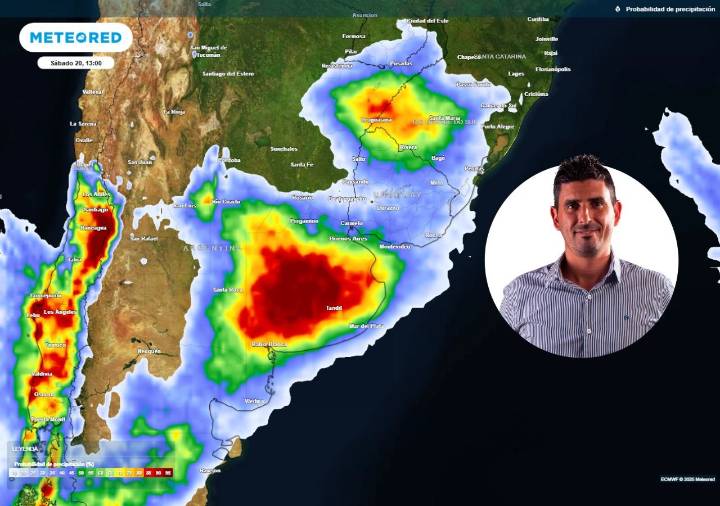 “Lluvias fuertes, intensa actividad eléctrica y granizo en las tormentas de este fin de semana”, anuncia C. Garavaglia