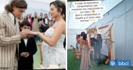 Sabrina Sosa y Joaquín Montecinos vivieron su matrimonio con íntima ceremonia en el patio de casa