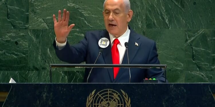Netanyahu, en una ONU desierta, sostiene que es momento de que Israel «concluya el trabajo» en Gaza.