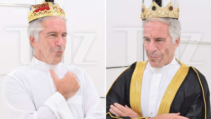 Jeffrey Epstein Pictured as King on His Custom Chess Board with His Queens