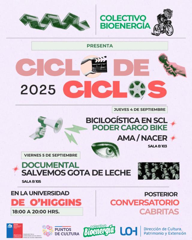 “El cine como pedal cultural en Rancagua: Ciclo de Ciclos 2025”