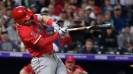 Watch Angels’ Mike Trout finally join 400 home run club with blast vs. Rockies
