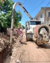 Trabaja COMAPA en reparación e instalación de líneas de drenaje