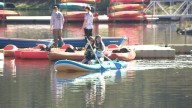 Evergreen High School students reconnect at Evergreen Lake before returning to the classroom