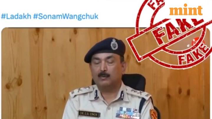Viral clip on Ladakh DGP's comment on Sonam Wangchuk’s arrest is fake, says govt