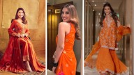8 Celeb Inspired Orange Ethnic Outfit For Navratri Day 7