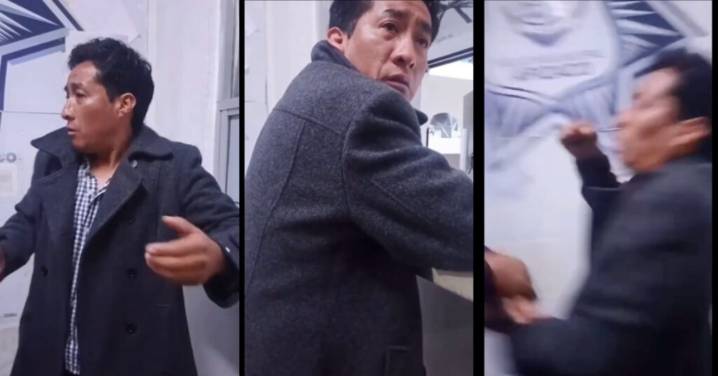 Cesan a funcionario de Apizaco, Tlaxcala: fue captado agrediendo a policías