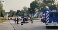 Motorcyclist hospitalized after crash in Cedar Rapids