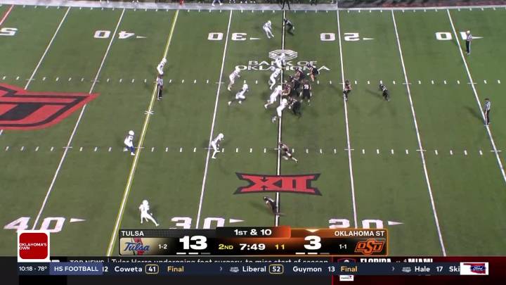Golden Hurricane Beat Cowboys: Tulsa Beats Oklahoma State for first road win in 74 years