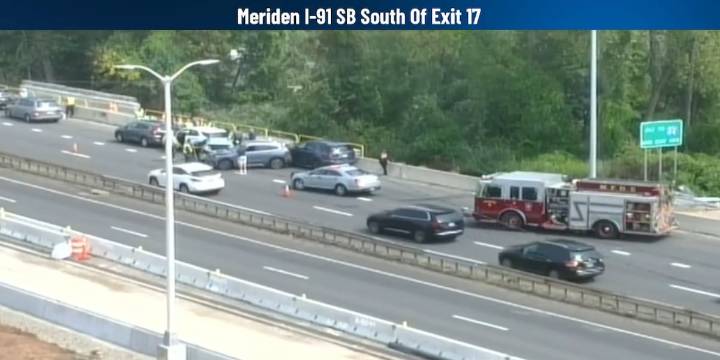 Multi-vehicle crash reported on Route 15 in Meriden