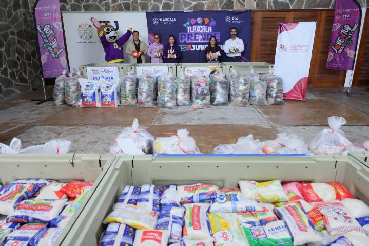 Con entrega de más de 6 toneladas de alimentos, jóvenes se suman a “Tlaxcala Comparte Hambre Cero”