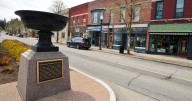 Downtown Perry giving a 'High Five'