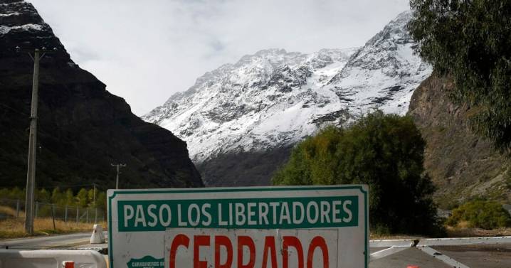 Anuncian cierre del Paso Los Libertadores por inestabilidad climática en la cordillera