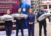 Recibe equipamiento la Policía Municipal de Acolman