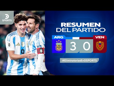 VIDEO: Argentina se impuso ante Venezuela por Eliminatorias 2026 con doblete de Messi