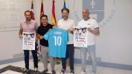 Homenaje al fallecido Santi Olmo, miembro de la secretaría técnica del Zaragoza, en Caravaca de la Cruz