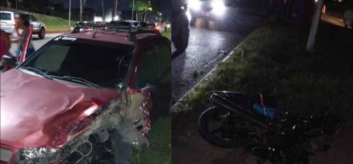 Motorizado pierde la pierna y una joven queda lesionada en un accidente en Maturín