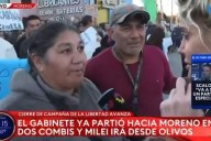 Tenso cruce entre una vecina de Moreno y la notera de TN: «Decile que te dé el 3% para la tintura»