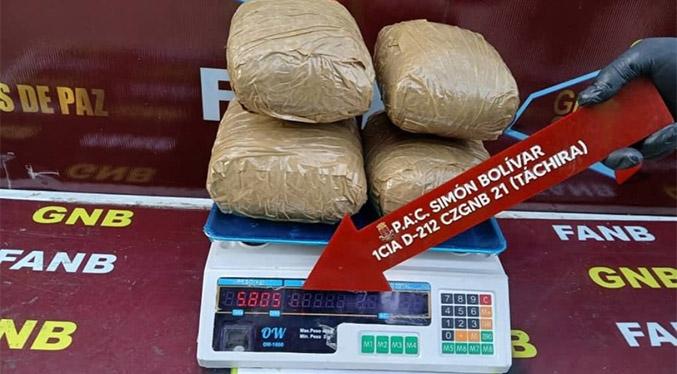 ¡Increíble hallazgo! FANB desmantela ingenioso narcotráfico ocultando más de 5 kilos de droga en comida para gatos en Táchira.
