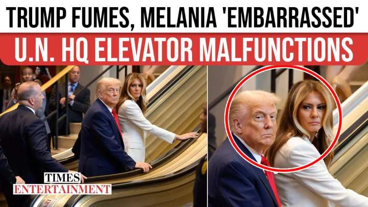 UNGA: Trump’s Frustrated Look Caught On Camera At UN Headquarters As Elevator Abruptly Malfunctions