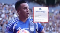 Emelec publicó el INFORME MÉDICO DE CHRISTIAN CUEVA sobre su lesión