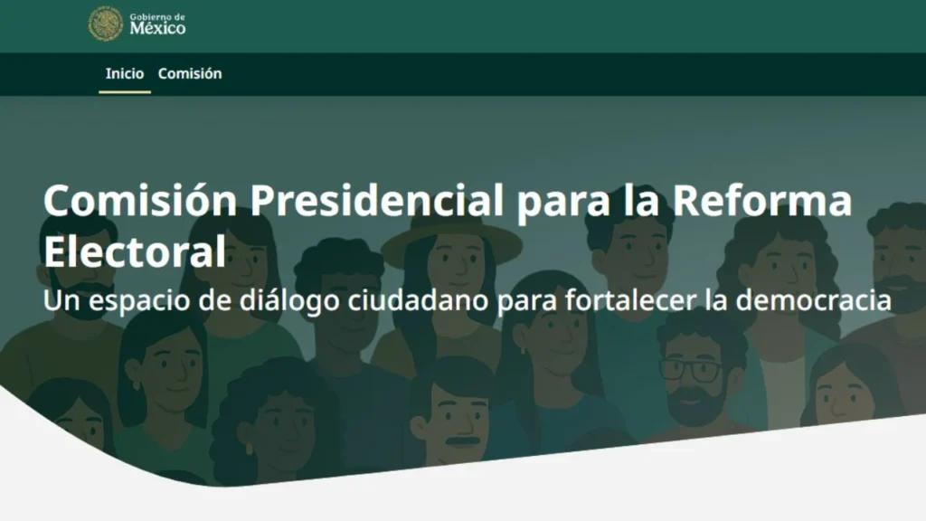 A medias, lanzan página de la Comisión para la Reforma Electoral