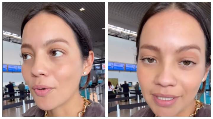 Natalia Reyes hizo pública una situación que vivió con una aerolínea en el aeropuerto